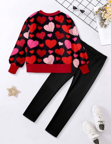 Image of Girls Clothes, Girls Outfits Tie Dye Sweatshirt Tops and Leggings Sweatpants 2 Piece Fall Winter Clothes Set 6-16T