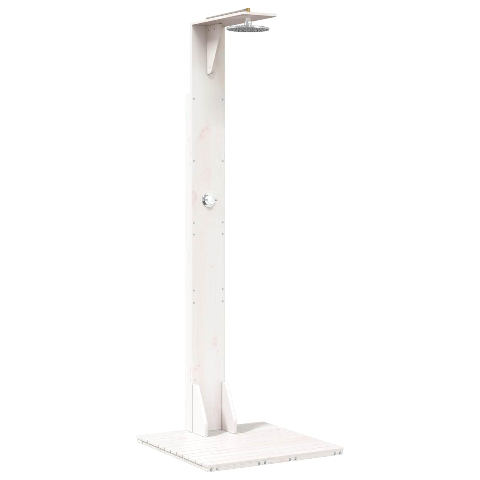 Generico Doccia da Esterno 214,5 cm Bianco,Piscine e Spa,Accessori per Piscina e spa-886345