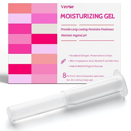 vetrue Vaginal Moisturizing Gel, pH-Balanced Formula with Hyaluronic Acid, Aloe Vera & Natural Herbs, Feminine Care for Intimate Areas, Gentle Solution for Vaginal Dryness and Discomfort (8PCS)