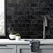 AULIGET 100 Piece Black Slate Peel and Stick Backsplash Wall Tiles, 3
