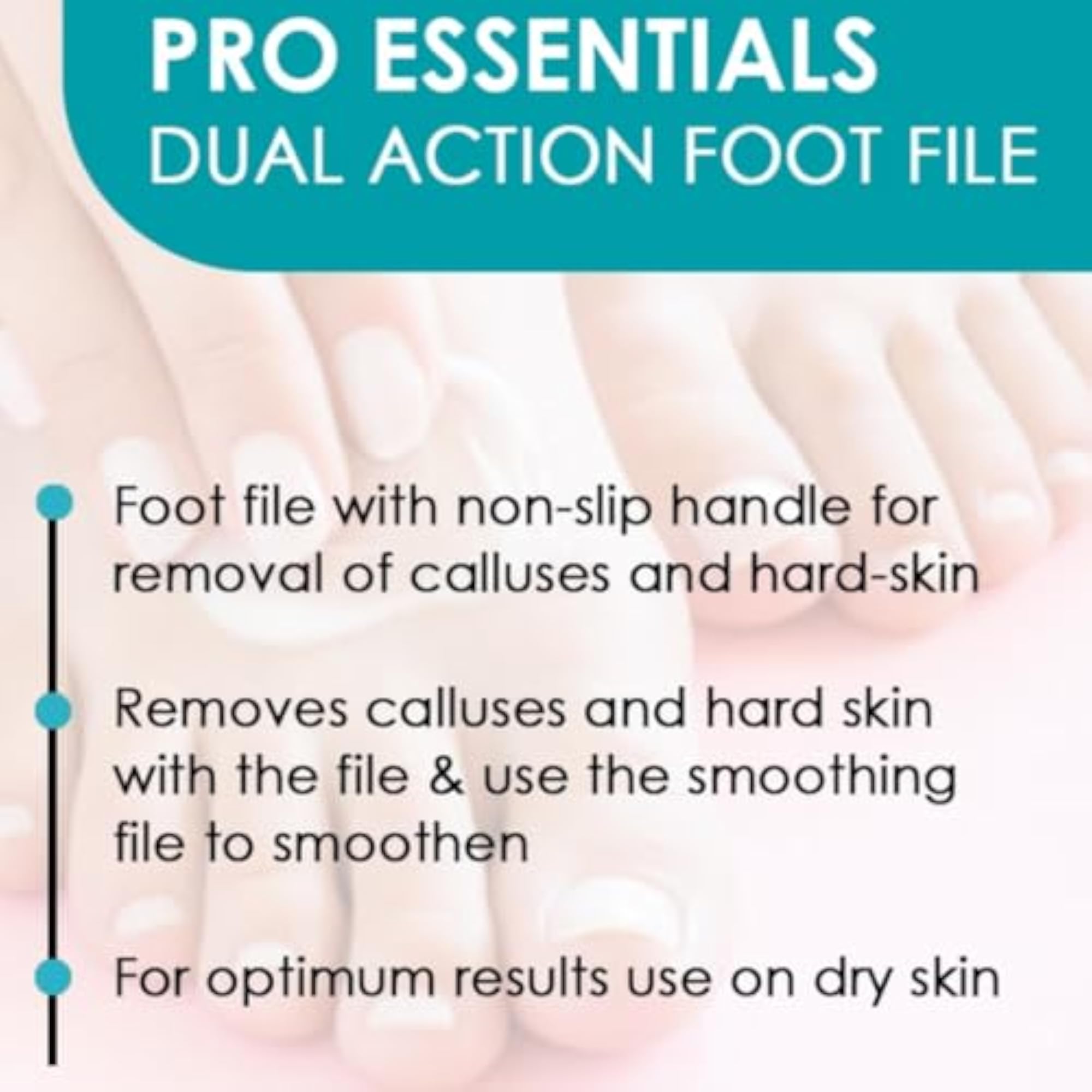 Double Sided Foot File Scrubber, Dead Skin & Callus Remover
