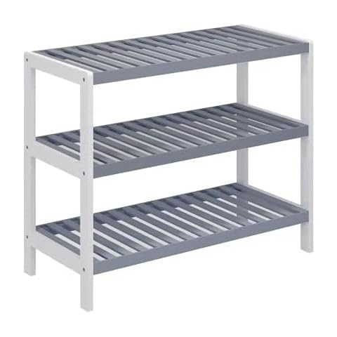 Vencier 3 Tier Bamboo Shoe Rack Stand Cover