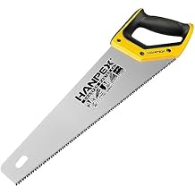 Hanpex 14" Pro Hand Saw, 11 TPI Fine-Cut Handsaw - Sharp Manual Saw Idea for Cutting Wood, Sawing, Gardening, Trimming, Plastic Pipe, Drywall