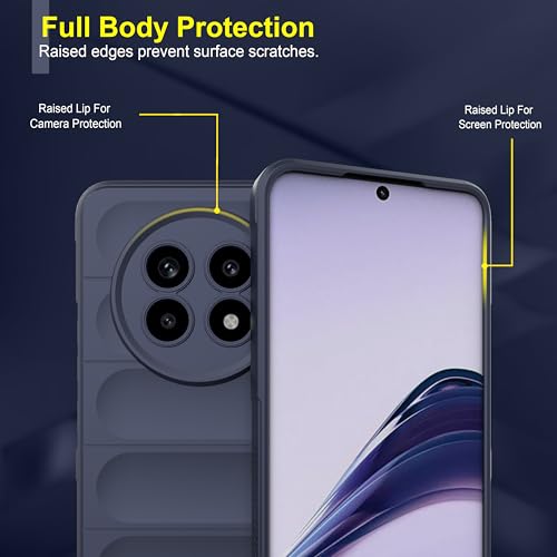 Image of Zapcase Back Case Cover for Realme 14 Pro Lite 5G | Compatible for Realme 14 Pro Lite 5G Back Cover | Liquid Silicon Magic Case with Camera Protection | Sapphire