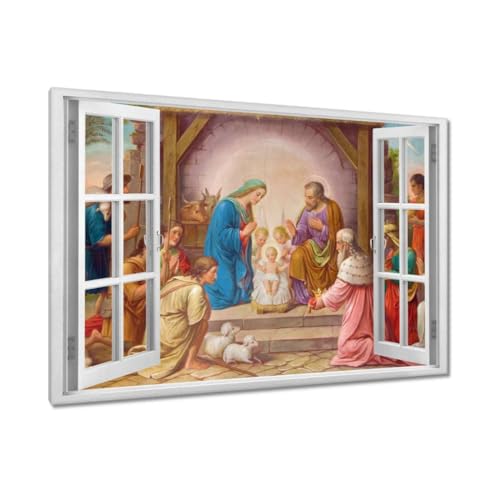 Peinture murale 120x80 cm Stable résolvant le problème des murs vides et tristes