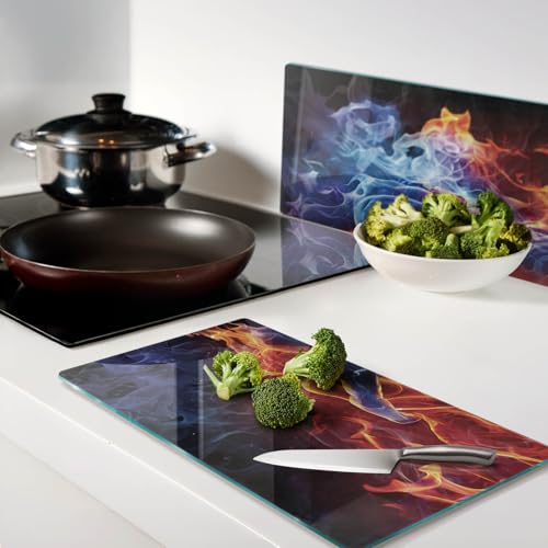 Planche à découper en verre décorative pour sublimer vos apéritifs rétro - 4