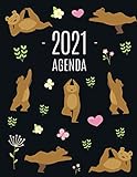 yogaenred agenda  Oso de Yoga Agenda 2021: Planificador Annual  Enero a Diciembre 2021  Ideal Para la Escuela, el Estudio y la Oficina