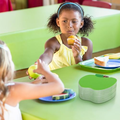 Image of Whaline 100Pcs Back to School Paper Napkin Green Apples Disposable Napkins School Season Luncheon Dinner Napkin for First Day of School Party Supplies