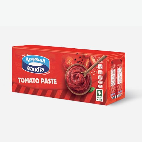 Saudia Tomato Paste, 8 x 135g | Rich & Thick Consistency | Perfect for Sauces, Soups & Cooking