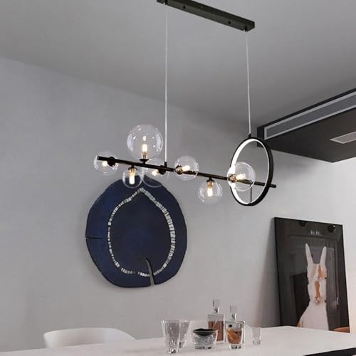 Lustre à bulles moderne réglable pour s'adapter aux plafonds bas
