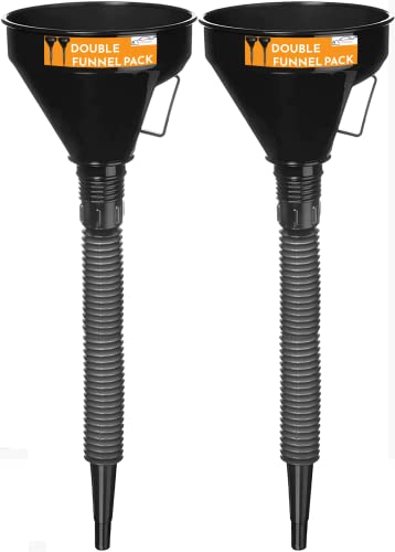 Xtremeauto Flexible Funnel & Spout - Car Fuel & Wide Mouth Funnel For Oil Adblue Screenwash Coolant & Petrol