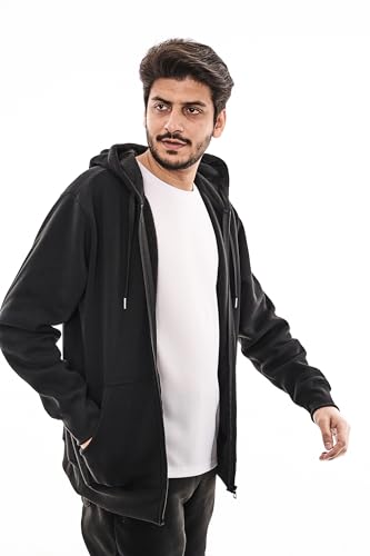 WHITE PEAK TRADING COMPANY 3 Pack Mens Fleece Hoodie Long Sleeve Lightweight Athletic Workout Sweatshirt for Men with Pockets — view 5