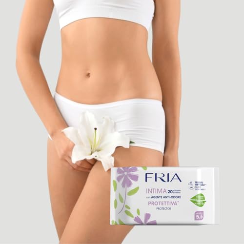 Fria Intime Schutztücher für die Intime, mit geruchshemmendem Mittel, gynäkologisch getestet, Stoff in die Toilette werfen, dermatologisch getestet, Vorteilspackung mit 120 Tüchern