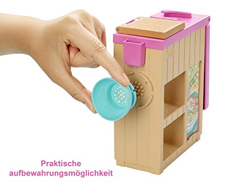Barbie GHK43 - Pasta-Spielset mit Puppe (blond) und Arbeitsbereich, mit Zubehör und Spielknete, Spielzeug ab 4 Jahren – Bild 5