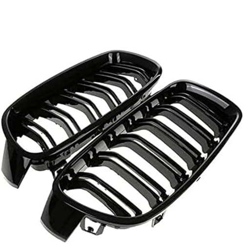 Calandre de phare antibrouillard style double lamelles pour BMW avant - 4