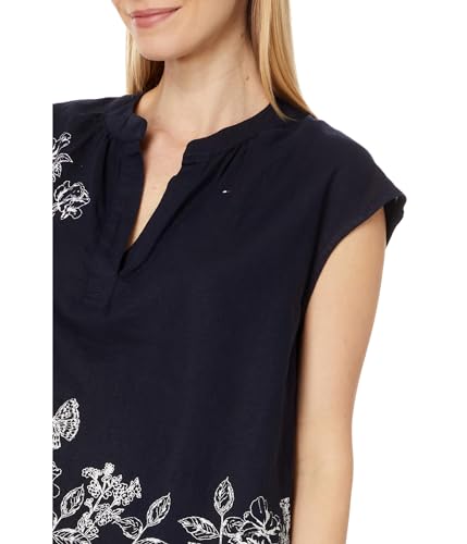 Tommy Hilfiger Womens Paisley Peplum Blouse3