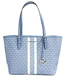 Michael Kors Women's Jet Set Travel Md Carryall Tote (Medium, Chambray)