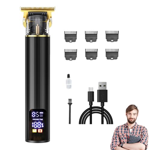 Cortadoras de eléctricas - Cortacésped de inalámbrico Cortacésped | Juego de aseo para corte de casero con pantalla LED | Kit profesional de corte de ha