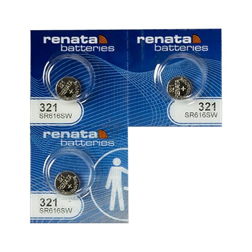 Pilas para reloj Renata 321 o SR616SW, 3 unidades miniatura 1