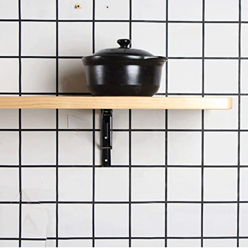 Table murale avec dessus abattant bois naturel 35x80cm - 7