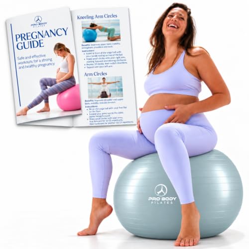 ProBody-Pilates-Pregnancy-Ball-with-Guide-Birthing-Ball ProBody Pilates Pregnancy Ball with Guide - Birthing Ball - Image 1