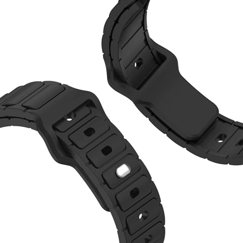 Image of ACM Watch Strap Silicone Belt 22mm compatible with Universal 22mm Size Replacement Strap Smartwatch Sports Button Closure Band