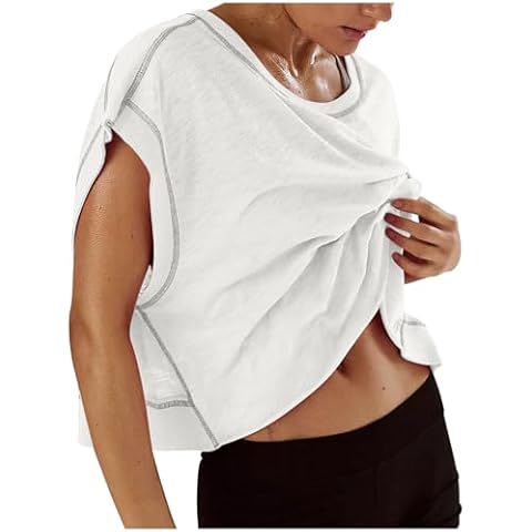 Keepink Open Back Workout Tops for Women Cover