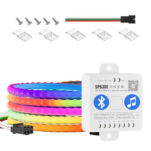 Tira de LED RGB 6.5FT BTF-LIGHTING FCOB WS2812B 160LED/m miniatura 1