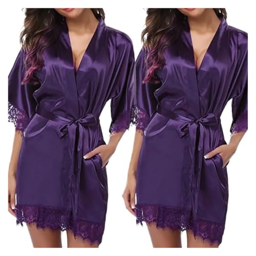 Robe de chambre en satin confortable pour des nuits douces et colorees