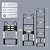 RIKADE Telescoping Ladder 6.5FT & Attic Ladder - Aluminum Extension with Non-Slip Feet & Locking Hook, 330lb Heavy Duty for RV/Roof/Loft Access