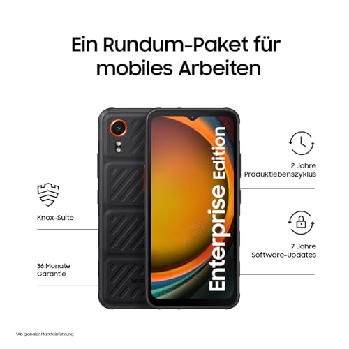 Samsung Galaxy Xcover7 Enterprise Edition, robustes 6,6 Zoll Android Smartphone, 128 GB, 4.050 mAh...