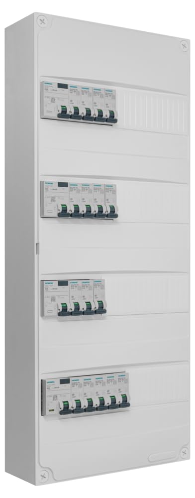 Siemens - Tableau 4 Rangées Pré-équipé 1 Inter Diff 63A Type AC