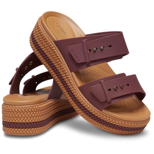Image of Crocs Women's Brooklyn Buckle Low Wedges