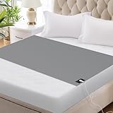 Grounding Sheets – 95% Baumwolle + 5% Silberfaser, Erdverbundene Bettwäsche mit Erdungskabel, Erdungsmatratze für besseren Schlaf & Entspannung für Zuhause und Schlafzimmer (68×132cm)