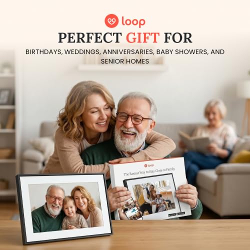 Loop WiFi Digital Picture Frame 10 1 Touchscreen Electronic Photo Video - image 9
