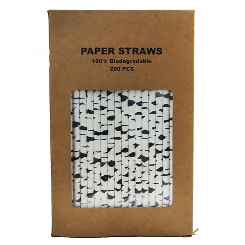 100 Pitillos de Papel Biodegradable con Diseño Birch Bark miniatura 1