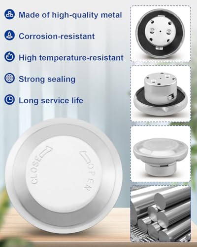 Image of ANODZU Gas Fuel Cap Fits for Kawasaki Mule 550 610 2510 3010 etc, Parts for 1 /4 Turn Metal Tank, Replace 51048-1103 51048-0005