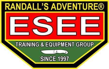 Esee Faca de pescoço fixa James Gibson Pinch, 3,3 cm 1095 lâmina lavada em pedra de óxido preto