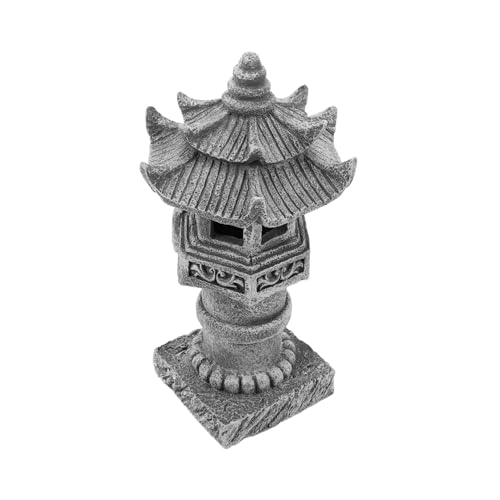 KUKUUU Statua a forma di pagoda da giardino, lanterna zen, patio, cortile, balcone, decorazione ornamentale