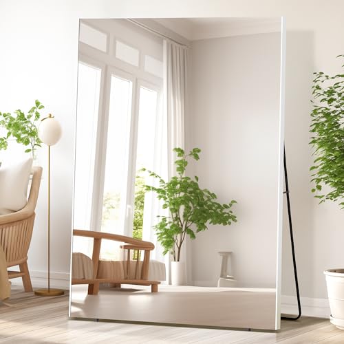 Brisafe Full Length Floor Mirror (White)