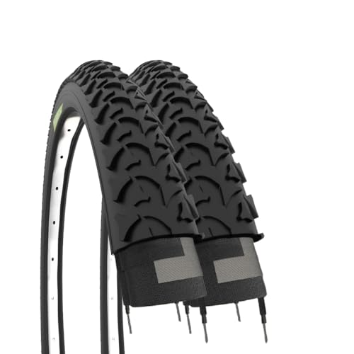 ECOVELO EBC20MAE, 2 neumáticos 20 x 1,75 (47-406) Unisex niños, Negro, 20 Pulgadas