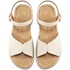 Ablanczoom Dressy Womens Sandals Summer Casual Walking Woman Shoes - Comfortable Strappy Flat Sandals Women