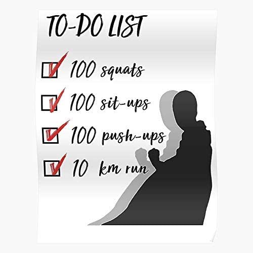 Hero Pushups 100 Situps 100 Squats Anime Sit Ups Training One Punch Man, Gift For