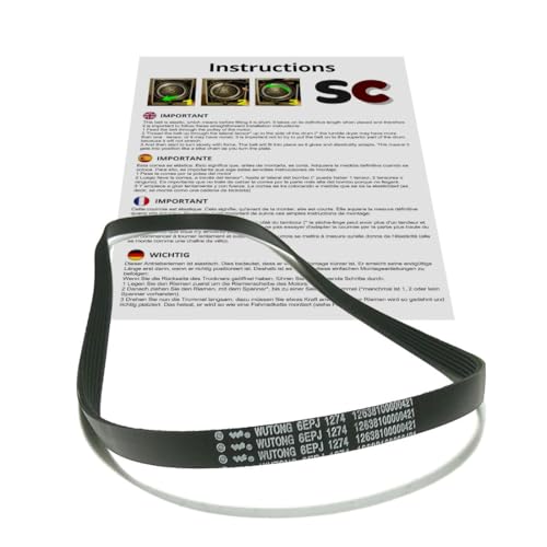 SC Solocorreas - Waschmaschinenriemen 6EPJ 1274 WUTONG (12638100000421) - Schwarz