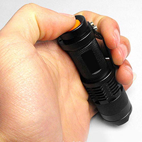 Mobestech 2pcs Mini Lanterna Lanterna de Luz UV Lanterna Portátil Lâmpada de Detecção de Agente Fluo