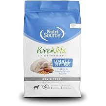 NutriSource Pure Vita Grain Free Turkey & Sweet Potato Small Bites Dog Food, 4LB