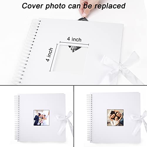 image for Vienrose Scrapbook Photo Album with Corner Stickers 12x12 inches DIY w