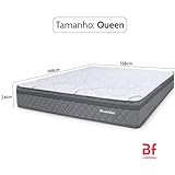 Colchão Queen Espuma D45 Extra Firme Antialérgico Certificado 158x198x24cm BF Colchões glide