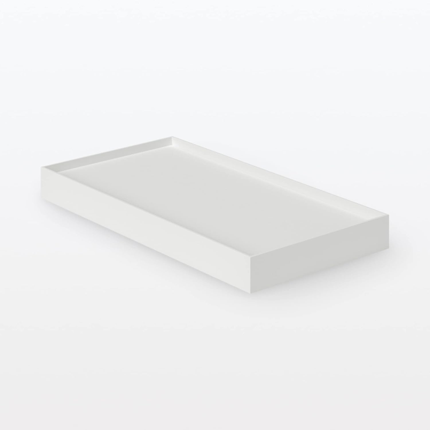 MUJI NCE51A3A Recycled Polypropylene File Box Standard Caster Attachment Lid White Gray for 5.9 inches (15 cm) Width