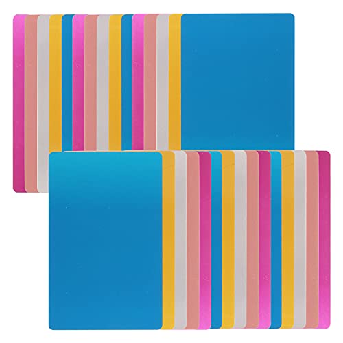 wexpw Aluminium-Visitenkarten-Rohlinge, 30 Stück Cover